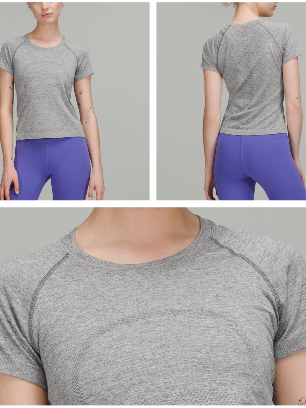 lululemon athletica Swiftly Tech Short Sleeve 2.0 in Heather Gray